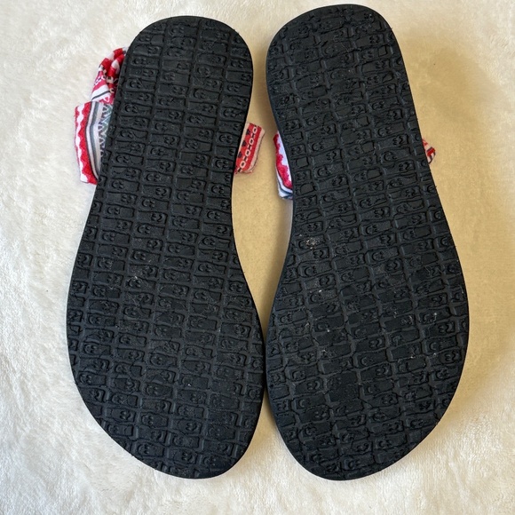 Sanuk Thong Flip Flop Sandal Shoe Women's Size 6 Yoga Mat Sling Multicolor - Picture 8 of 9